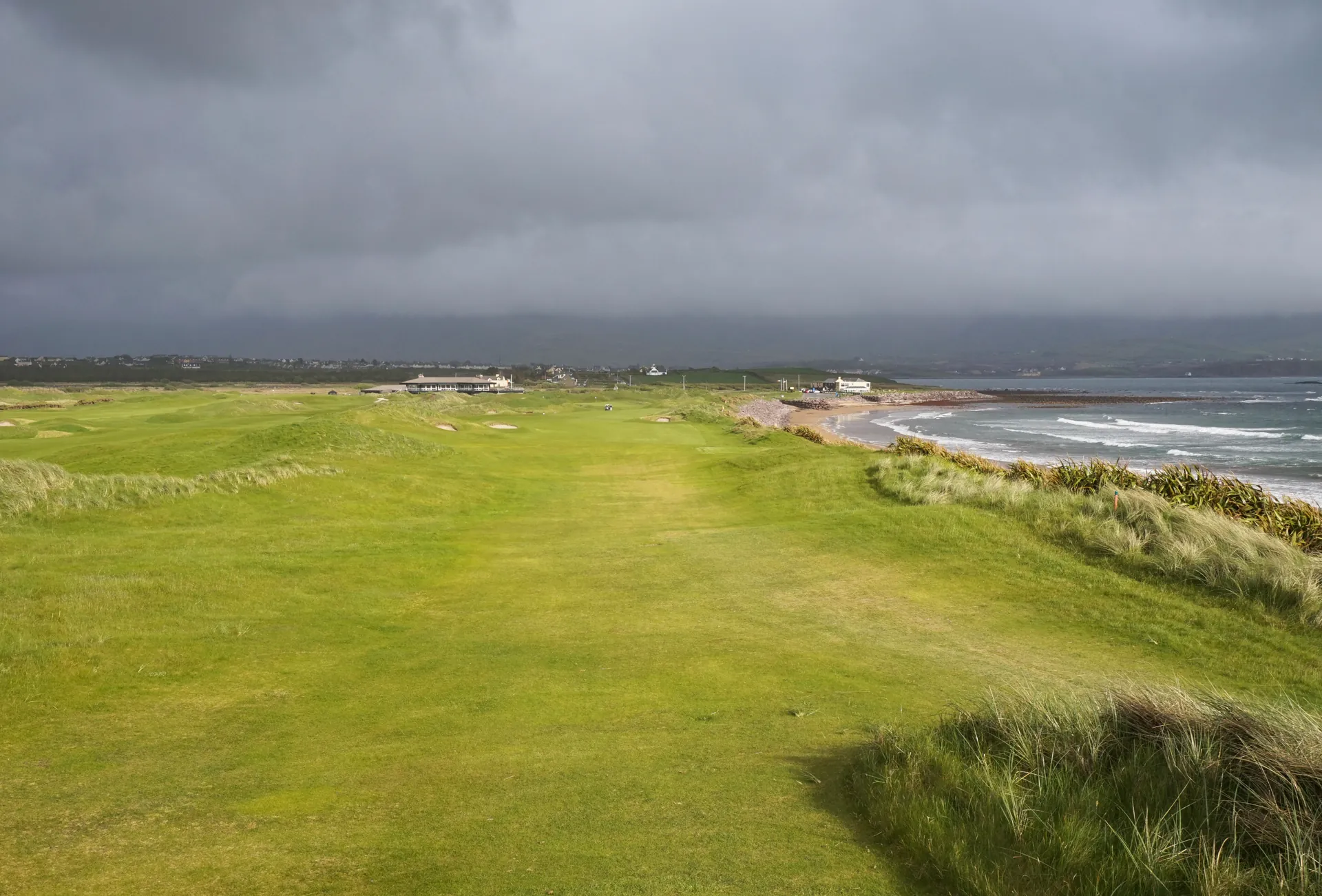 The 18th hole at Waterville Golf Links in County Kerry.